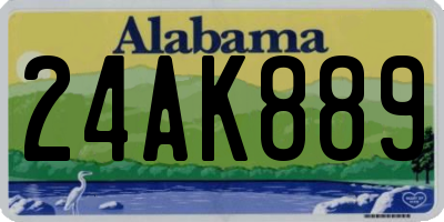 AL license plate 24AK889