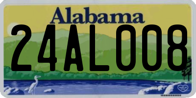 AL license plate 24AL008