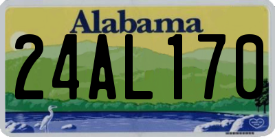 AL license plate 24AL170