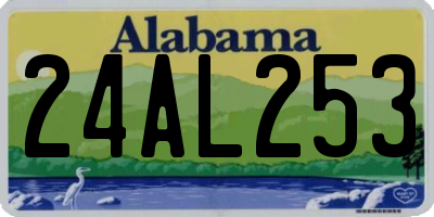 AL license plate 24AL253