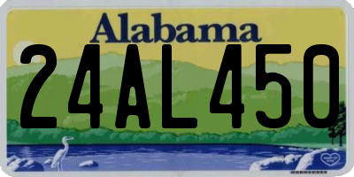 AL license plate 24AL450
