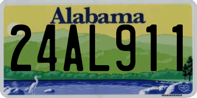 AL license plate 24AL911