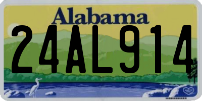 AL license plate 24AL914
