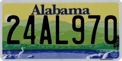 AL license plate 24AL970