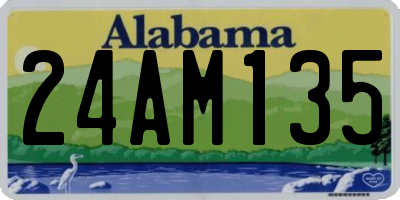 AL license plate 24AM135