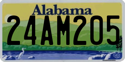 AL license plate 24AM205