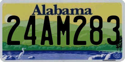 AL license plate 24AM283