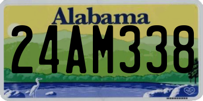 AL license plate 24AM338