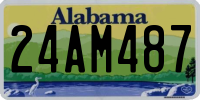 AL license plate 24AM487
