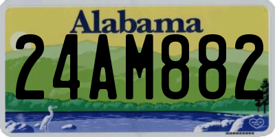 AL license plate 24AM882