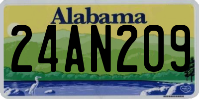 AL license plate 24AN209