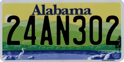 AL license plate 24AN302