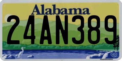 AL license plate 24AN389