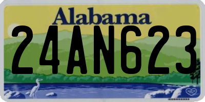 AL license plate 24AN623