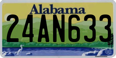 AL license plate 24AN633