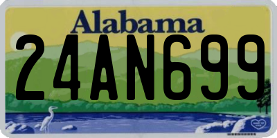 AL license plate 24AN699