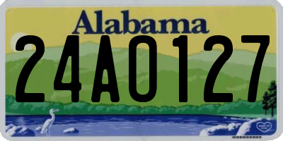 AL license plate 24AO127