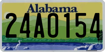 AL license plate 24AO154