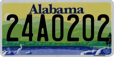 AL license plate 24AO202