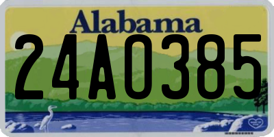 AL license plate 24AO385