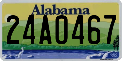 AL license plate 24AO467