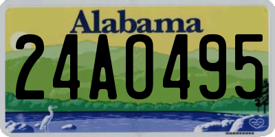 AL license plate 24AO495