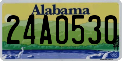 AL license plate 24AO530