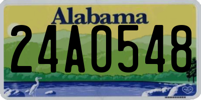 AL license plate 24AO548