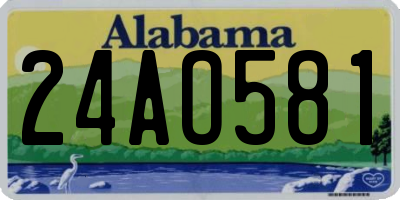 AL license plate 24AO581