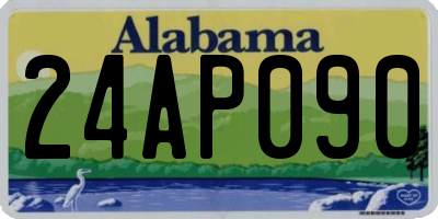 AL license plate 24AP090