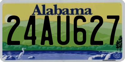 AL license plate 24AU627