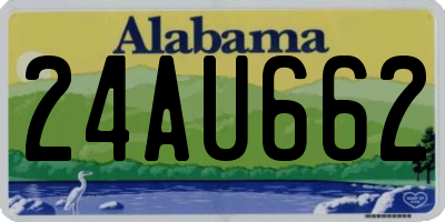 AL license plate 24AU662