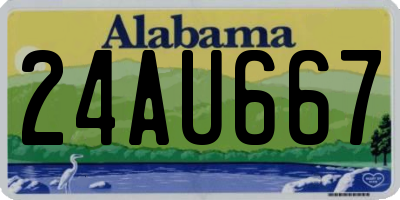 AL license plate 24AU667