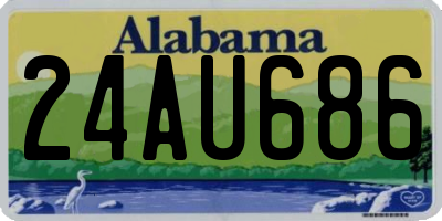 AL license plate 24AU686