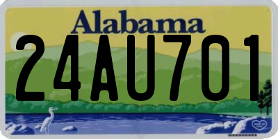 AL license plate 24AU701