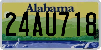 AL license plate 24AU718