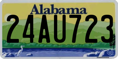 AL license plate 24AU723