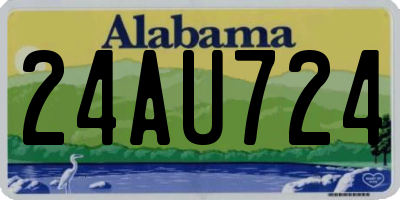 AL license plate 24AU724