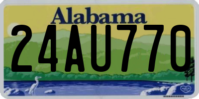 AL license plate 24AU770