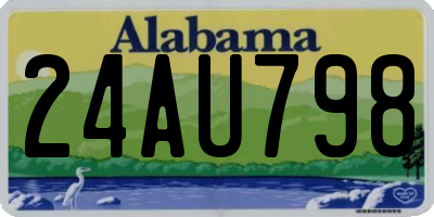 AL license plate 24AU798