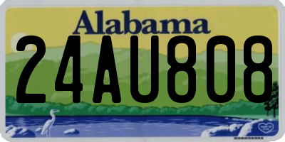 AL license plate 24AU808