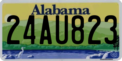 AL license plate 24AU823