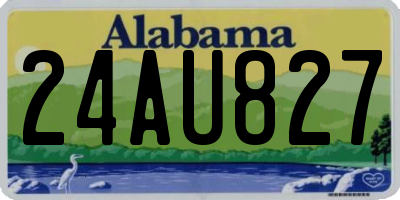 AL license plate 24AU827