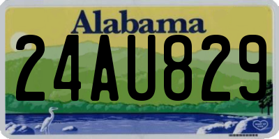 AL license plate 24AU829