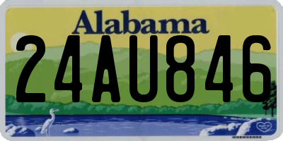 AL license plate 24AU846