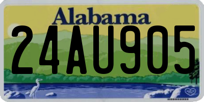 AL license plate 24AU905