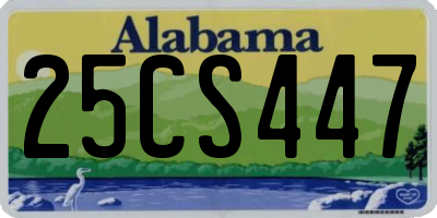 AL license plate 25CS447