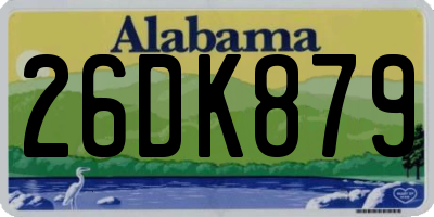 AL license plate 26DK879