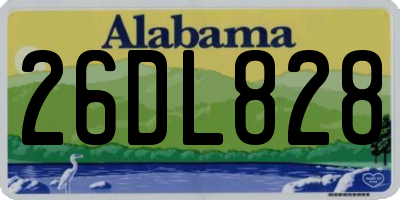 AL license plate 26DL828
