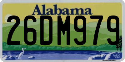 AL license plate 26DM979